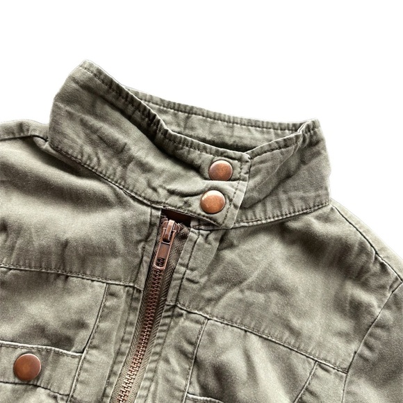 Children’s Place Girls Green Utility Jacket Size 7/8 - Picture 4 of 7